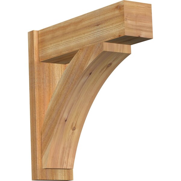 Ekena Millwork Thorton Block Rough Sawn Outlooker, Western Red Cedar, 8"W x 28"D x 28"H OUT08X28X28THR05RWR - main